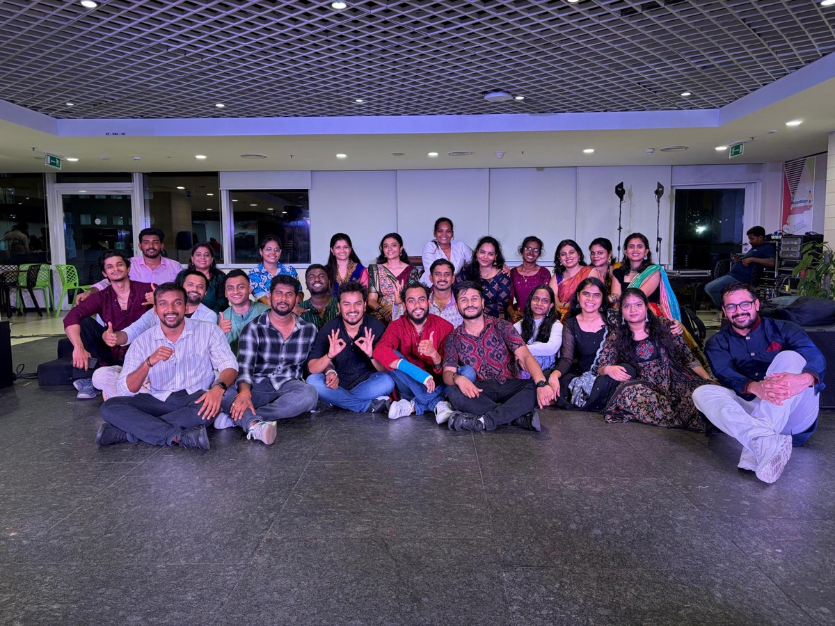 Zealots Dance Crew group shot at corporate show Hyderabad